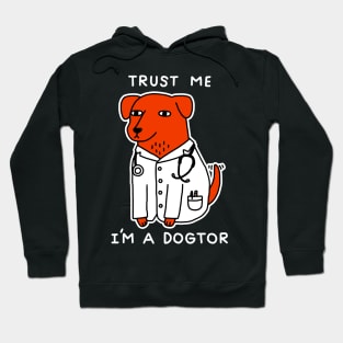 Im A Dogtor Funny Dog Graphic On Black Hoodie